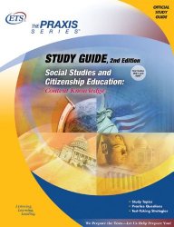 Study Guide Social Studies and Citizenship Education: Content Knowledge (Praxis Study Guides)