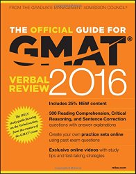 The Official Guide for GMAT Verbal Review 2016 with Online Question Bank and Exclusive Video
