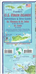 U.S. Virgin Islands Dive & Adventure Guide Franko Maps Waterproof Map