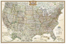 United States Executive Poster Size Wall Map (tubed) (National Geographic Reference Map)