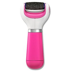 Amope Pedi Perfect Extra Coarse Electronic Pedicure Foot File with Diamond Crystals-Extra Coarse Roller, Pink
