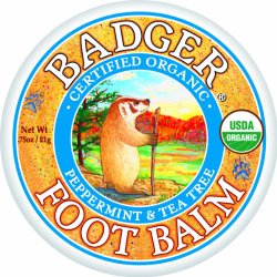 Badger FOOT BALM Certified Organic Moisturises & Repairs Dry Cracked Feet 21g