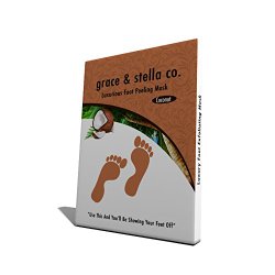 BEST RATED Baby Foot Peel Mask by Grace & Stella® – Odor Eliminator & Callus Remover – 100% Satisfaction Guarantee (USA Seller)