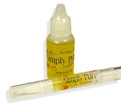 Bliss Kiss Simply Pure Cuticle & Nail Oil Starter/Refill Kit – Crisp – Better Than OPI Avoplex