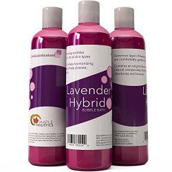 Bubble Bath for Women, Men and Teens – Lavender Hybrid, Gentle, and Safe for Sensitive Skin – With Vitamin E and Aloe Vera
