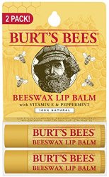 Burt’s Bees Lip Balm, Beeswax, 2 Count