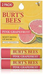 Burt’s Bees Lip Balm, Pink Grapefruit, 2 Count