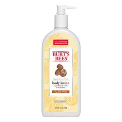 Burt’s Bees Shea Butter & Vitamin E Fragrance Free Body Lotion, 12 Fluid Ounces