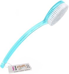 Christmas Deal Blue Bath Brush with Long Handle. Topnotch Shower Back Scrubber.