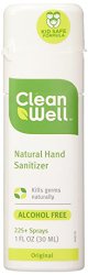 Cleanwell All-Natural Hand Sanitizer Original Scent, Pocket Size, 1-Ounce Spray Bottles (Pack of 6)