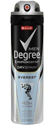 Degree Men Dry Spray Antiperspirant – Everest 3.8 oz. (Pack of 3)
