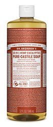 Dr. Bronner’s Fair Trade & Organic Castile Liquid Soap – (Eucalyptus, 32 oz)