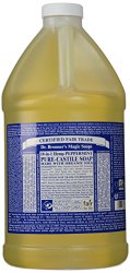 Dr. Bronner’s Fair Trade & Organic Castile Liquid Soap – (Peppermint, 64 oz)