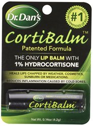 Dr. Dans Cortibalm Lip Balm for Chapped Lips, 3 Count