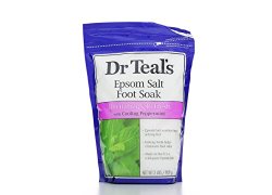 Dr. Teal’s Epsom Salt Foot Soak, Cooling Peppermint, 32 Ounce