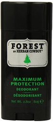 Herban Cowboy Forest Deodorant Maximum Protection, 2.8 Ounce