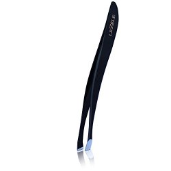 Lezele Professional Eyebrow Tweezers Slant Tip Shaping and the Removal of Unwanted Unibrow, Facial, and Nose Hair