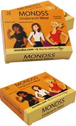 MONDSS TRIPLE pack of Underarm Wear – Sweat Pads/Shields (Adhere/Stick to Skin) for Men/Women. $2.75 shipping WORLDWIDE.