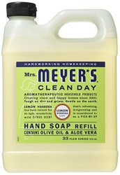 Mrs. Meyer’s Liquid Hand Soap Refill, Lemon Verbena, 33 Fluid Ounce