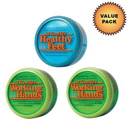 O’Keeffe’s Working Hands Cream O’Keeffe’s Healthy Feet Cream :: Value Pack (2 + 1 pack)