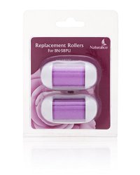 Pack of 2 (Purple) Replacement Refill Roller Heads – Compatible with Naturalico Rechargeable Electronic Callus Remover Suitable for All Types of Skin