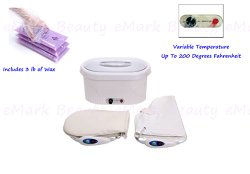 Paraffin Bath Wax Variable Warmer Heater 3lb Paraffin Manicure Pedicure Nail Variable Electric Booties And Mitts