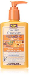 Renew Avalon Organics Vitamin C Hydrating Cleansing Milk, 8.5 Ounce Bottle