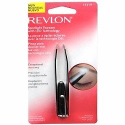 Revlon – The Spotlight LED Slanted Tweezers (colors will vary)