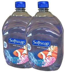 Softsoap Liquid Hand Soap, Aquarium Series, 64-Ounce Refill Bottle (Pack of 2)