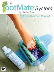 The FootMate System Foot Massager & Scrubber w/ Rejuvenating Gel, Blue