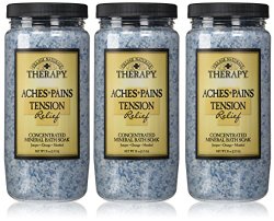Village Naturals Therapy Tension Relief Mineral Bath Soak 20 ounce (3-pack)