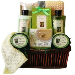 Art of Appreciation Gift Baskets Green Tea Zen Spa Bath and Body Gift Set
