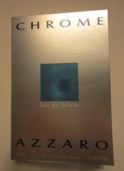 Chrome 1.5 ml/0.05 oz Eau de Toilette Sampler Vial by Azzaro for Men