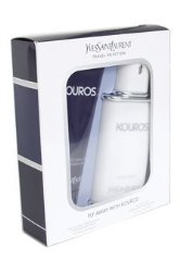 Kouros by Yves Saint Laurent for Men – 2 Pc Gift Set 3.3oz EDT Spray, 3.3oz All-Over Shower Gel
