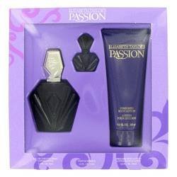 PASSION by Elizabeth Taylor Gift Set — 2.5 oz Eau De Toilette Spray + .12 oz Mini EDP + 6.8 oz Body Lotion for Women