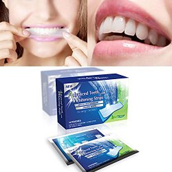 Sparkling White Smiles Advanced Teeth Whitening Strips 28 Count(14 Upper and 14 Lower Strips) Compare to Major Brands and Save.