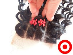 4″*4″ 3 way Part Lace Closure Bleached Knots Chinese Virgin Human Hair Deep Wave Natural Colour (trademark:DaJun)