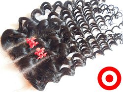4″*4″ 3 way Part Lace Closure Bleached Knots Mongolian Virgin Human Hair Deep Wave Natural Colour (trademark:DaJun)