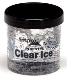 Ampro Ampro Clear Ice Gel Protein Styling Gel Ultra Hold- Case of 24