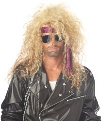 California Costumes Men’s Heavy Metal Rocker Wig,Blonde,One Size