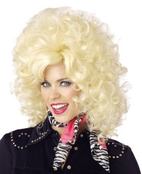 California Costumes Women’s Country Western Diva Wig, Blonde, One Size