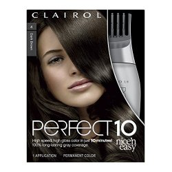 Clairol Perfect 10 By Nice ‘N Easy Hair Color 004 Dark Brown (Pack of 2)