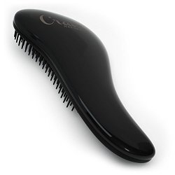 Crave Naturals Glide Thru Detangling Brush for Ultimate Results – Adults & Kids – Use As Comb or Hair Brush – Black