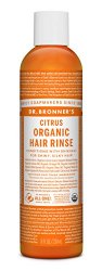 Dr. Bronner’s Fair Trade & Organic Hair Conditioning Rinse – (Citrus Orange, 8 Fl Oz)