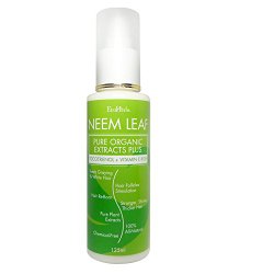EcoHerbs Neem Leaf Organics Serum Plus For Hair Growth & Hair Loss/Hair Thinning, Premature White/Grey/Gray Hair Green- 120Ml