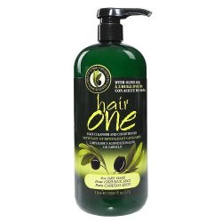 Hair One Olive Oil Cleansing Conditioner for Dry Hair 33.8 oz. (Pack of 4)