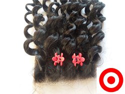 Junhair 10″ 4″x4″ Lace Closure Bleached Knots Brazilian Virgin Human Hair Deep Wave Natural Colour