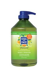 Kiss My Face Whenever Shampoo, Green Tea & Lime, Value Size, 32 Ounce