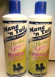 Mane ‘n Tail Herbal Gro Shampoo & Conditioner Olive Oil Complex 12 oz