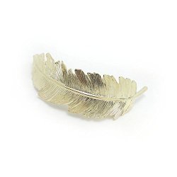 Meilliwish Metal Leaves Wedding Women Girls Hair Clip (C33)(Gold)